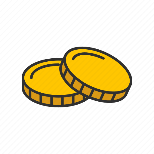 Coin, coins, gold coin, money icon - Download on Iconfinder