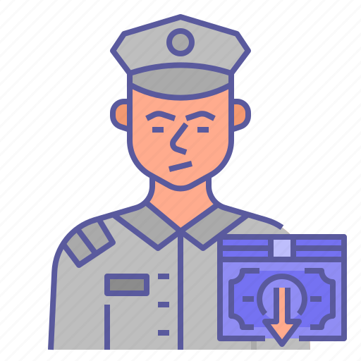 Guard, gatekeeper, protect, costreduction, police, uniform, cost of physical security icon - Download on Iconfinder