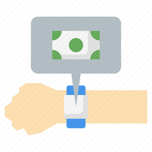 Money, smartwatch, technology, wearable, wellness icon - Download on Iconfinder