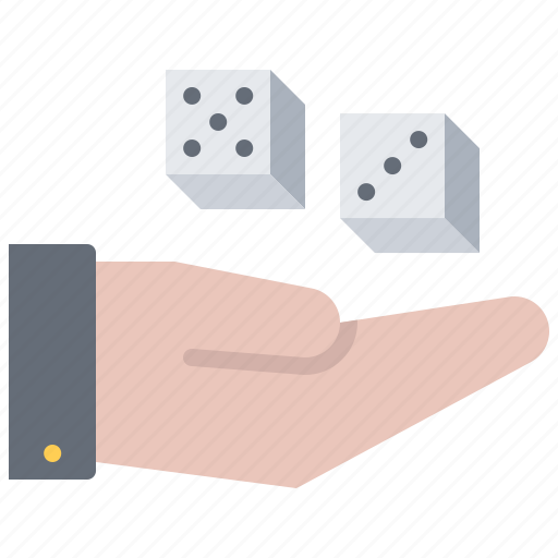 Casino, dice, gambling, game, gaming, hand icon - Download on Iconfinder