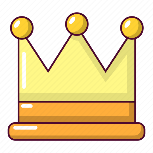 Cartoon, crown, gold, king, luxury, object, queen icon - Download on Iconfinder