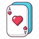 ace, cards, cartoon, gamble, game, object, poker