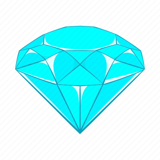 Cartoon, crystal, diamond, gem, jewel, precious, sign icon - Download on Iconfinder
