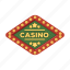 casino, emblem, equipment, gambling, sign, signboard 