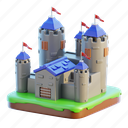 castle, game, history, fortress, building 