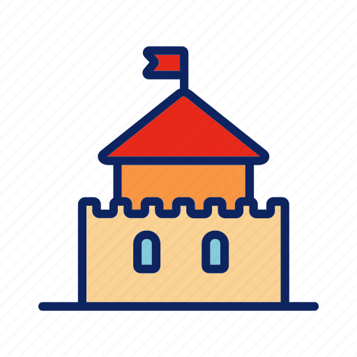 Beach, building, castle, construction, sand icon - Download on Iconfinder