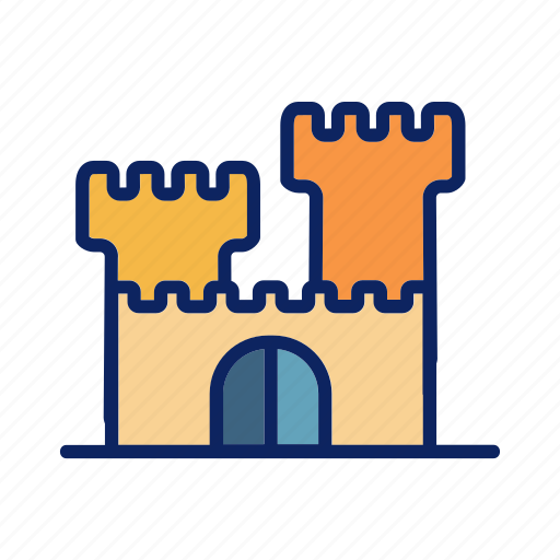 Beach, building, castle, holiday, sandy icon - Download on Iconfinder