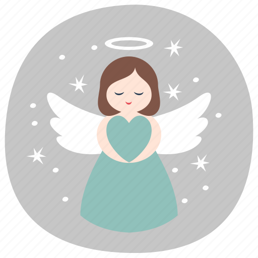 Angel, holy, girl, happy, christmas, winter, noel icon - Download on Iconfinder