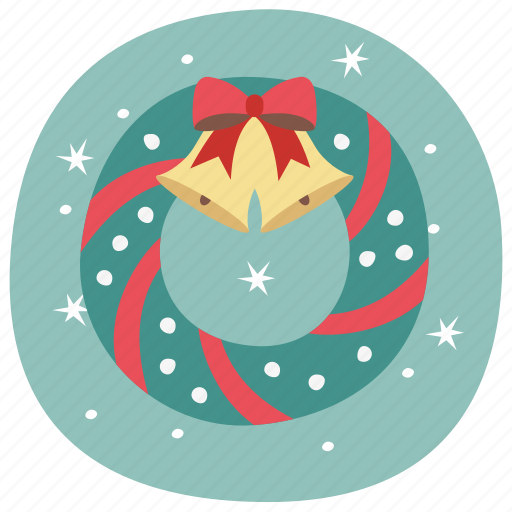 Wreath, christmas, bell, decoration, hanging, winter, noel icon - Download on Iconfinder