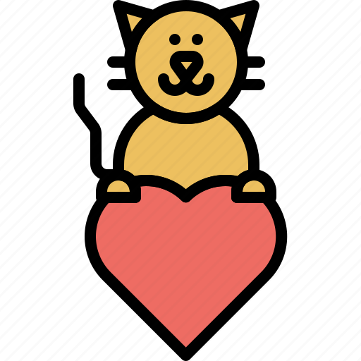 Cat, love, kitten, domestic, kitty, pet, animal icon - Download on Iconfinder