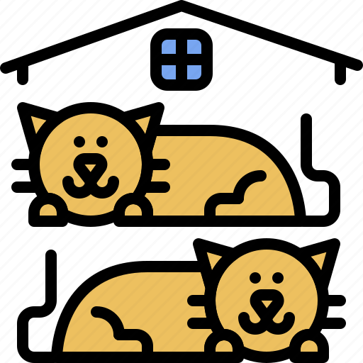 House, kitten, domestic, kitty, cat, pet, animal icon - Download on Iconfinder