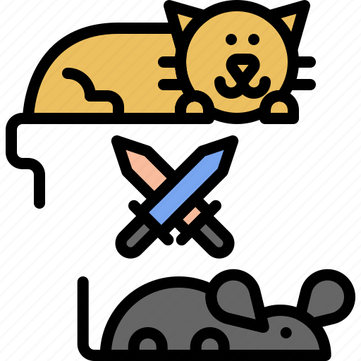 Mouse, pussycat, kitty, kitten, hunt, cat, pet icon - Download on Iconfinder