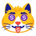 money, dollar, rich, avatar, cat, cute