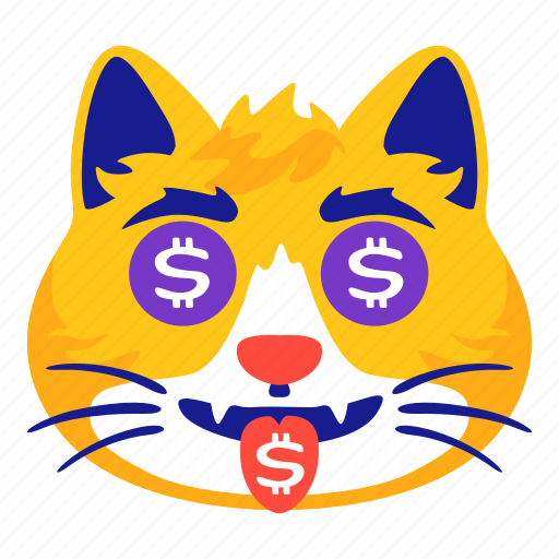Money, dollar, rich, avatar, cat, cute icon - Download on Iconfinder
