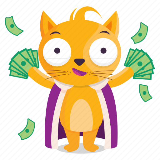 Money Cat Sticker