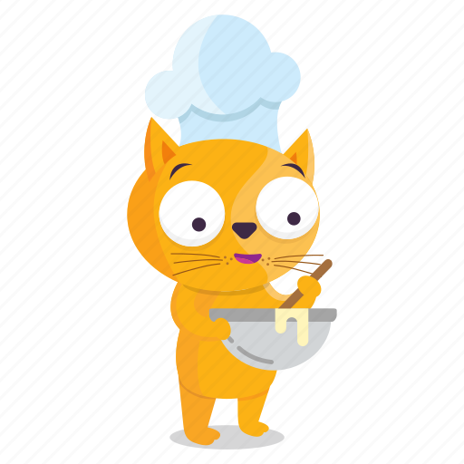 Cat, chef, cooking, emoji, emoticon, sticker icon - Download on Iconfinder