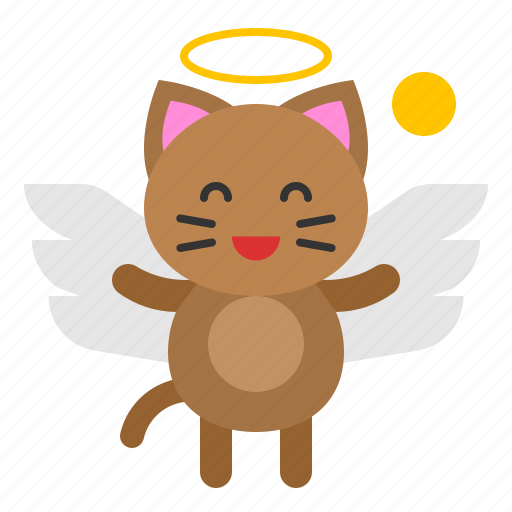 Angel, avatar, cat, kitten, wing icon - Download on Iconfinder