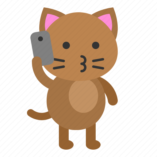 Avatar, cat, kitten, phone, talking icon - Download on Iconfinder
