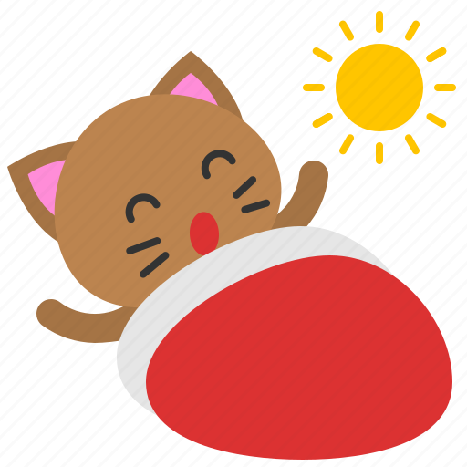 Avatar, cat, kitten, morning, sun, wake up icon - Download on Iconfinder