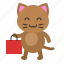 avatar, bag, cat, kitten, shopping 