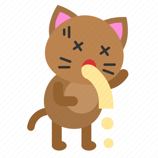 Avatar, cat, kitten, puke, vomit icon - Download on Iconfinder