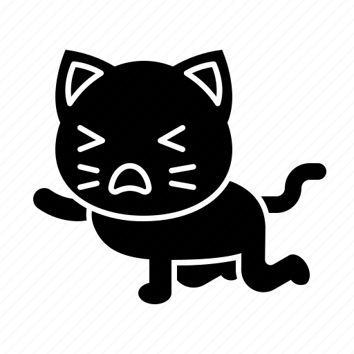 Avatar, cat, kitten, kneeling, tired icon - Download on Iconfinder