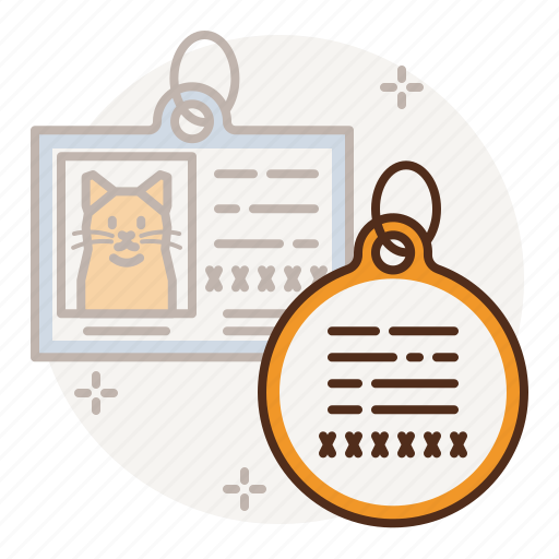Cat, care, id, identification, tag, name icon - Download on Iconfinder