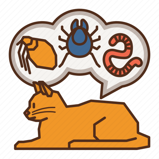 Cat, care, flea, tick, infection, treatment icon - Download on Iconfinder