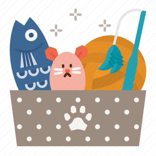Cat, care, toy, toys, box, plush icon - Download on Iconfinder