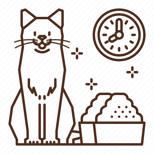 Cat, care, food, feed, feeding, time icon - Download on Iconfinder