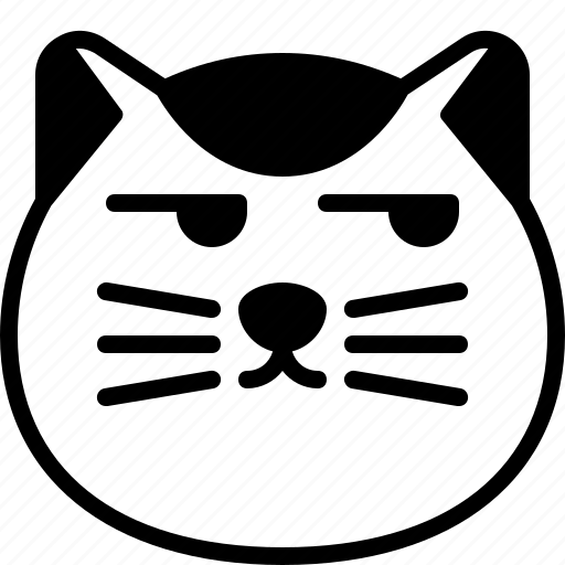 Cat, emoji, sm, face, animal, pet, emotion icon - Download on Iconfinder