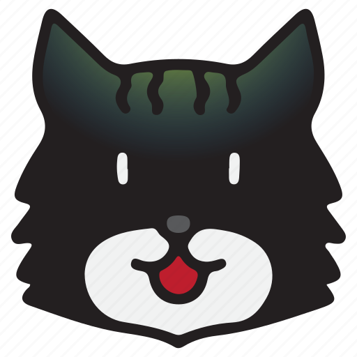 Cat, cute, emoji, emoticon, happy, kawaii icon - Download on Iconfinder