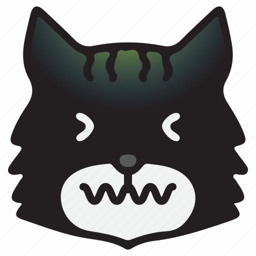 Cat, confused, cute, emoji, kawaii icon - Download on Iconfinder
