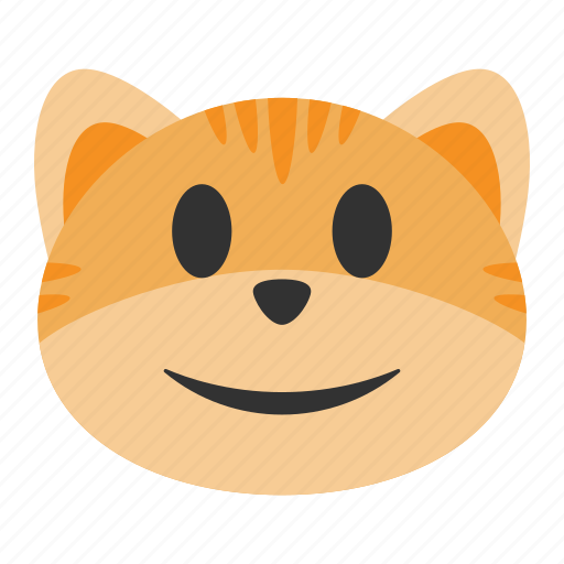 Cat, cute, emoji, emotion, face, happy, smile icon - Download on Iconfinder
