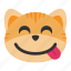 cat, delicious, emoji, face, food, hungry, tasty 