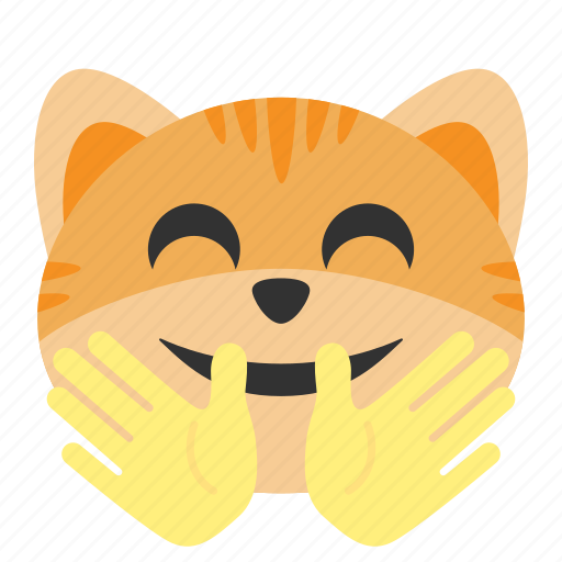 Cat, emoji, face, happy, hug, love, smile icon - Download on Iconfinder