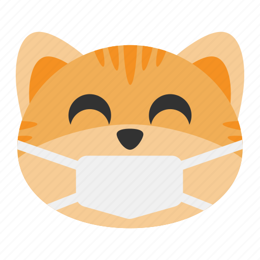 Cat, disease, emoji, mask, medical, protection, virus icon - Download on Iconfinder