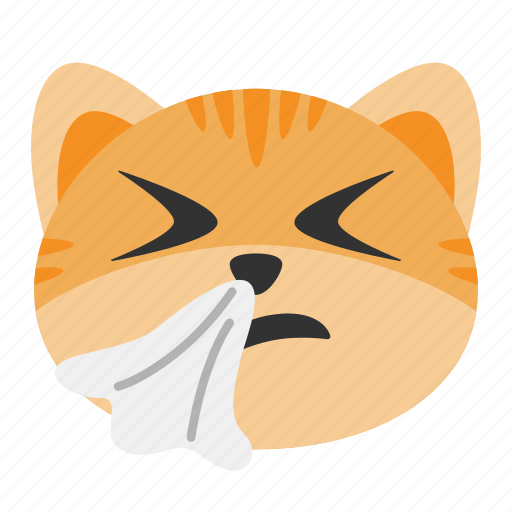 Cat, emoji, flu, infection, sick, sneeze, virus icon - Download on Iconfinder