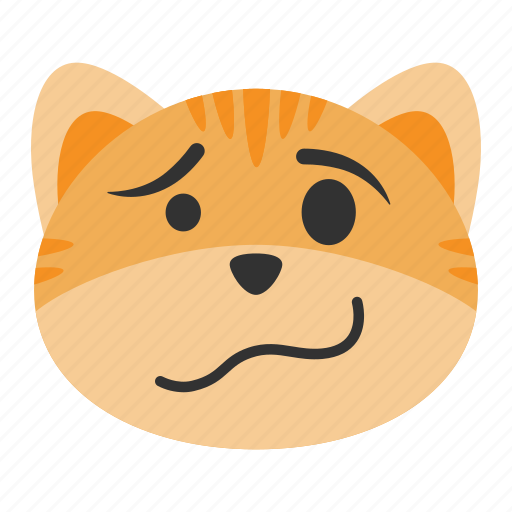 Cat, cute, emoji, face, sluggish, somnolent, woozy icon - Download on Iconfinder