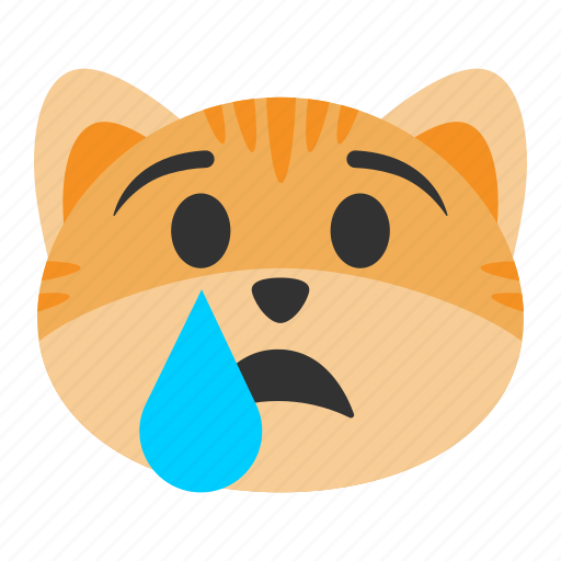 Cat, cry, crying, depression, emoji, sadness, unhappy icon - Download on Iconfinder