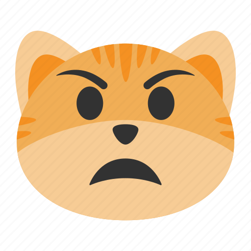 Anger, angry, cat, emoji, expression, furious, irate icon - Download on Iconfinder