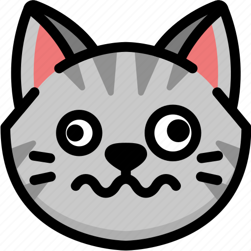 Cat, dizzy, emoji, emotion, expression, face, feeling icon - Download on Iconfinder