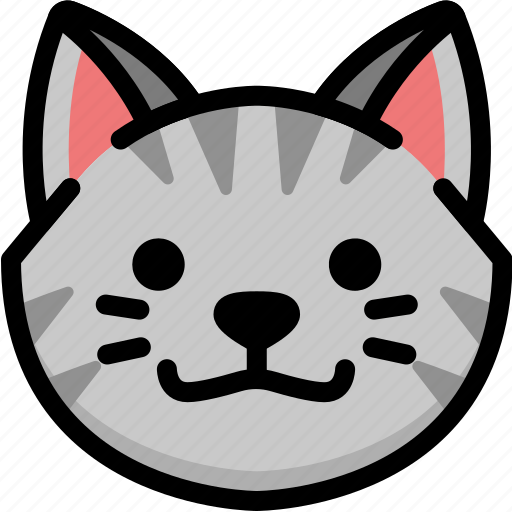 Cat, emoji, emotion, expression, face, feeling, grinning icon - Download on Iconfinder