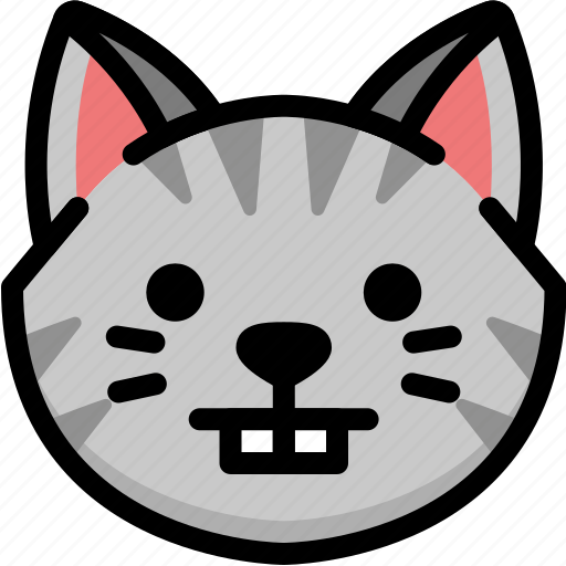 Cat, emoji, emotion, expression, face, feeling, nerd icon - Download on Iconfinder