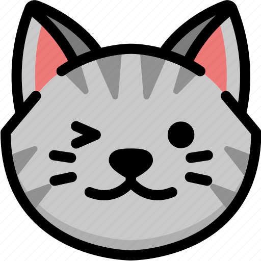 Cat, emoji, emotion, expression, face, feeling, smile icon - Download on Iconfinder