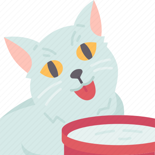 Cat, drinking, water, thirsty, hydration icon - Download on Iconfinder