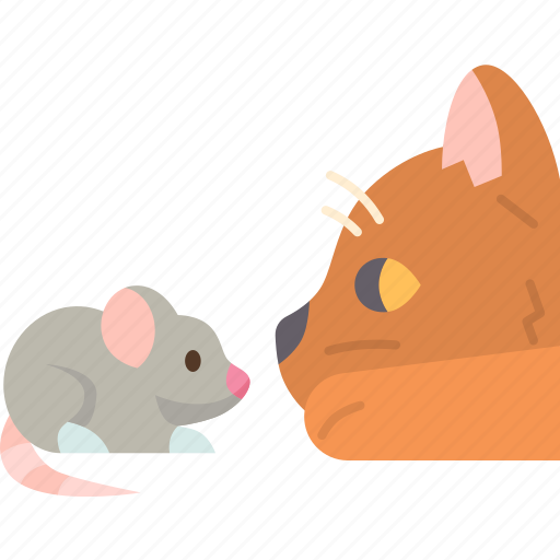 Cat, rat, mouse, curious, chase icon - Download on Iconfinder