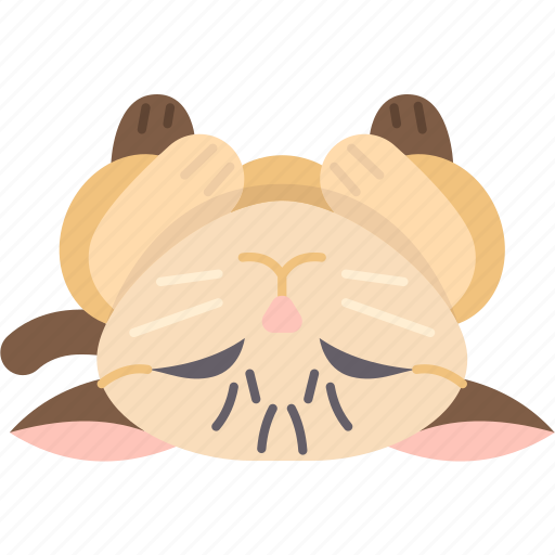 Cat, sleeping, kitten, pet, cute icon - Download on Iconfinder