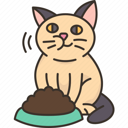 Cat, eating, feed, meal, nutrition icon - Download on Iconfinder