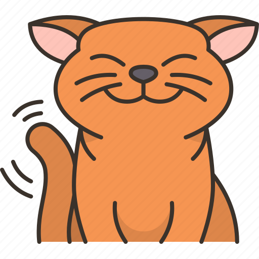Cat, happy, kitten, pet, cute icon - Download on Iconfinder